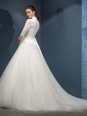 Свадебное платье Atria. Силуэт Пышное, А-силуэт. Цвет Белый / Молочный. Вид 2