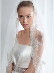 Свадебное платье Deysey. Силуэт Пышное, А-силуэт. Цвет Белый / Молочный. Вид 2