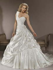 Свадебное платье Helena. Силуэт Пышное, А-силуэт. Цвет Белый / Молочный. Вид 1