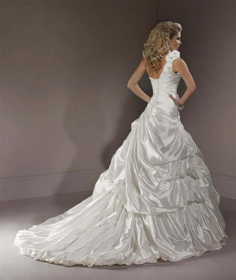 Свадебное платье Helena. Силуэт Пышное, А-силуэт. Цвет Белый / Молочный. Вид 2