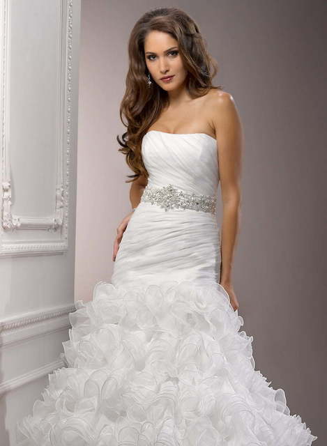 Свадебное платье Juliana. Силуэт Рыбка, А-силуэт. Цвет Белый / Молочный. Вид 3