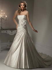 Свадебное платье Kleo. Силуэт А-силуэт. Цвет Белый / Молочный, Айвори / Капучино. Вид 1