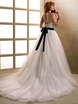 Свадебное платье M002. Силуэт А-силуэт. Цвет Белый / Молочный. Вид 2