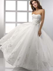 Свадебное платье S021. Силуэт Пышное, А-силуэт. Цвет Белый / Молочный. Вид 1