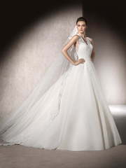 Свадебное платье Makena. Силуэт Пышное, А-силуэт. Цвет Белый / Молочный. Вид 1