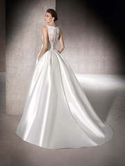 Свадебное платье Mauritania. Силуэт А-силуэт, Прямое, Рыбка. Цвет Белый / Молочный. Вид 2