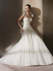 Свадебное платье Rafaga. Силуэт А-силуэт. Цвет Белый / Молочный, Айвори / Капучино. Вид 1