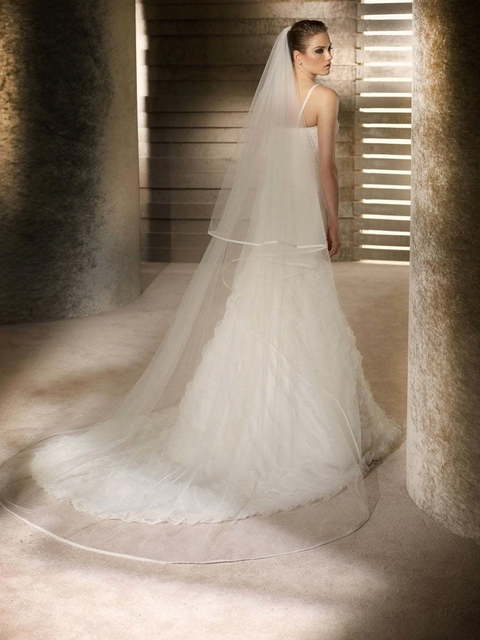 Свадебное платье Relieve. Силуэт Рыбка, А-силуэт. Цвет Айвори / Капучино, Белый / Молочный. Вид 2