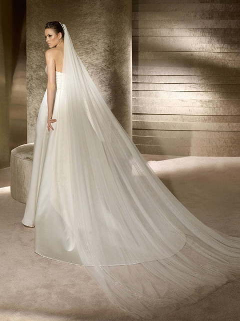 Свадебное платье Retiro. Силуэт А-силуэт, Прямое. Цвет Айвори / Капучино, Белый / Молочный. Вид 2