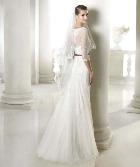 Свадебное платье Shaira. Силуэт Рыбка, А-силуэт. Цвет Белый / Молочный. Вид 2