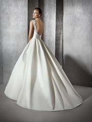 Свадебное платье Zerelda. Силуэт А-силуэт. Цвет Белый / Молочный. Вид 2