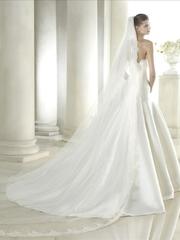 Свадебное платье Sayuri. Силуэт А-силуэт. Цвет Белый / Молочный. Вид 2