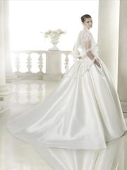 Свадебное платье Siamara. Силуэт А-силуэт. Цвет Белый / Молочный. Вид 2