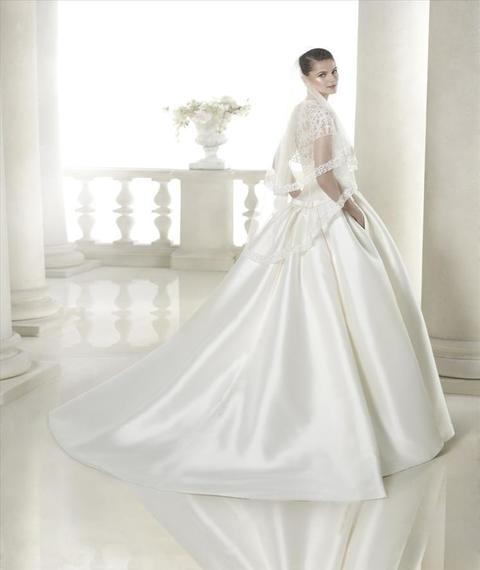 Свадебное платье Siamara. Силуэт А-силуэт. Цвет Белый / Молочный. Вид 2