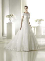 Свадебное платье Sophie. Силуэт А-силуэт. Цвет Белый / Молочный. Вид 1