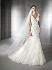 Свадебное платье Zoraida. Силуэт А-силуэт, Рыбка. Цвет Белый / Молочный, Айвори / Капучино. Вид 1