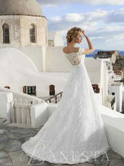 Свадебное платье Amelija. Силуэт А-силуэт. Цвет Белый / Молочный. Вид 2