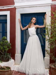 Свадебное платье Monik. Силуэт А-силуэт, Прямое. Цвет Белый / Молочный. Вид 1