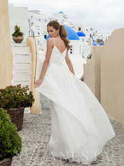 Свадебное платье Monik. Силуэт А-силуэт, Прямое. Цвет Белый / Молочный. Вид 2