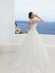 Свадебное платье Frezija. Силуэт А-силуэт. Цвет Белый / Молочный. Вид 2