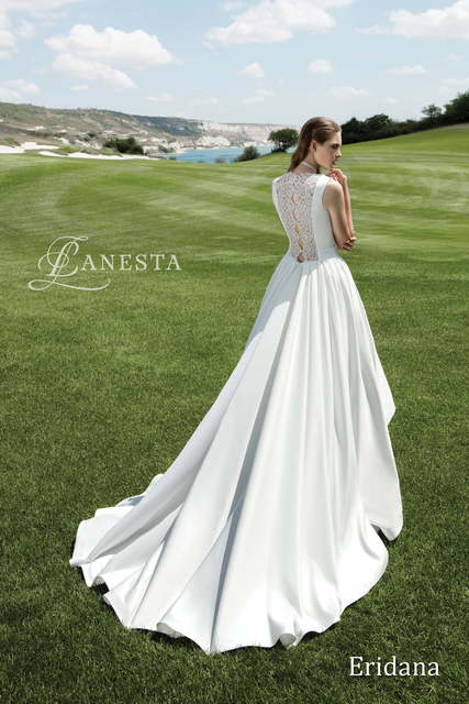 Свадебное платье Eridana. Силуэт А-силуэт. Цвет Белый / Молочный. Вид 2