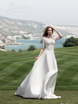 Свадебное платье Sadira. Силуэт А-силуэт. Цвет Белый / Молочный. Вид 1