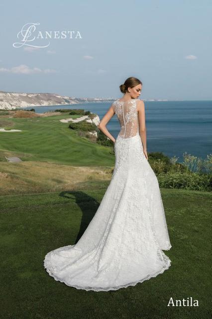 Свадебное платье Antila. Силуэт Рыбка, А-силуэт. Цвет Белый / Молочный. Вид 2