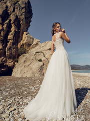 Свадебное платье Beryl. Силуэт А-силуэт. Цвет Белый / Молочный, Айвори / Капучино. Вид 2