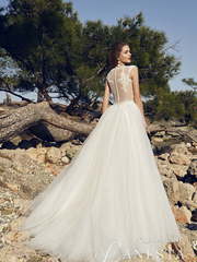 Свадебное платье Aquamarine. Силуэт А-силуэт. Цвет Белый / Молочный. Вид 2