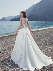 Свадебное платье Diamond. Силуэт А-силуэт. Цвет Белый / Молочный. Вид 2