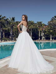 Свадебное платье Sapphire. Силуэт А-силуэт. Цвет Белый / Молочный. Вид 2