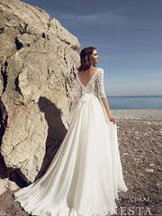 Свадебное платье Coral. Силуэт А-силуэт. Цвет Белый / Молочный. Вид 2