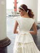 Свадебное платье Adamina. Силуэт А-силуэт. Цвет Белый / Молочный. Вид 2