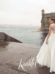 Свадебное платье Djulian. Силуэт А-силуэт, Прямое. Цвет Белый / Молочный. Вид 2