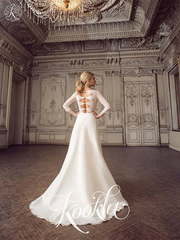Свадебное платье Elison. Силуэт А-силуэт, Прямое. Цвет Белый / Молочный. Вид 2
