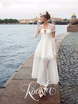 Свадебное платье Gvinet. Силуэт А-силуэт. Цвет Белый / Молочный. Вид 1