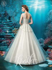 Свадебное платье  Ава. Силуэт А-силуэт. Цвет Белый / Молочный, Айвори / Капучино. Вид 2