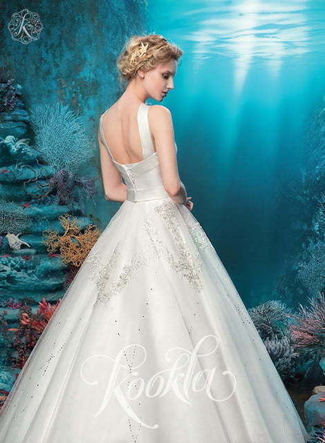 Свадебное платье Бренна. Силуэт Пышное, А-силуэт. Цвет Белый / Молочный. Вид 2