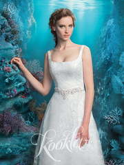 Свадебное платье Винсана. Силуэт А-силуэт, Прямое. Цвет Белый / Молочный. Вид 1