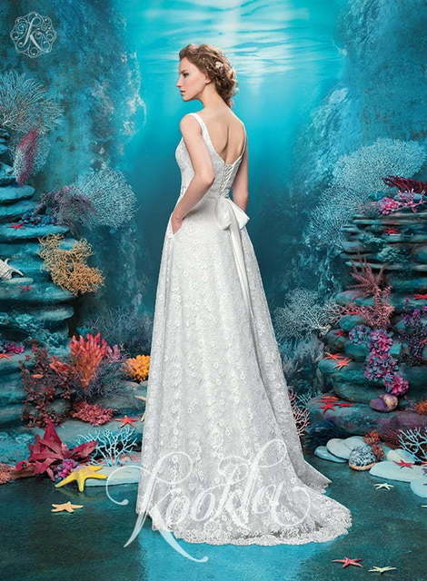 Свадебное платье Винсана. Силуэт А-силуэт, Прямое. Цвет Белый / Молочный. Вид 2