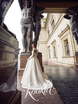 Свадебное платье Mirna. Силуэт А-силуэт. Цвет Белый / Молочный. Вид 2