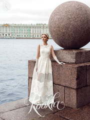 Свадебное платье Tanaiya. Силуэт А-силуэт, Прямое. Цвет Белый / Молочный. Вид 1