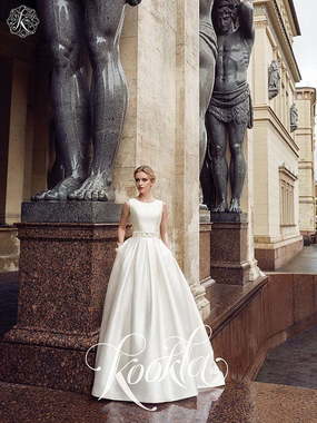 Свадебное платье Sauli. Силуэт А-силуэт. Цвет Белый / Молочный. Вид 1
