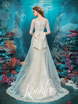 Свадебное платье Магда. Силуэт А-силуэт. Цвет Белый / Молочный. Вид 2