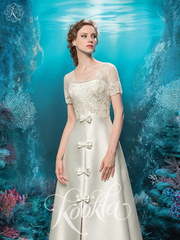 Свадебное платье Майли. Силуэт А-силуэт. Цвет Белый / Молочный, Айвори / Капучино. Вид 1