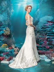 Свадебное платье Мирана. Силуэт А-силуэт, Рыбка. Цвет Белый / Молочный, Айвори / Капучино. Вид 2