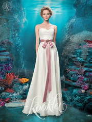 Свадебное платье Мирлинда. Силуэт А-силуэт, Прямое. Цвет Белый / Молочный. Вид 1