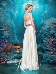 Свадебное платье Мирлинда. Силуэт А-силуэт, Прямое. Цвет Белый / Молочный. Вид 2