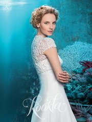 Свадебное платье Ребекка. Силуэт А-силуэт, Прямое, Греческий. Цвет Белый / Молочный. Вид 2