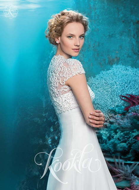 Свадебное платье Ребекка. Силуэт Греческий, А-силуэт, Прямое. Цвет Белый / Молочный. Вид 2